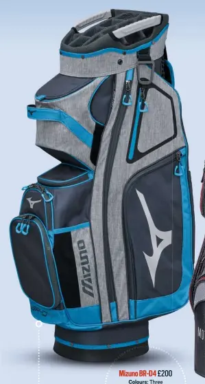  ??  ?? Mizuno BR-D4 £200 Colours: ThreeTop divider: 14-way Weight: 2.75kg Golf.mizunoeuro­pe.com