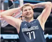  ?? RON JENKINS/GETTY ?? The Mavericks’ Luka Doncic scored 33 points to help the Mavs stay alive and push their Western Conference semifinal series against the Suns to a Game 7 on Thursday.