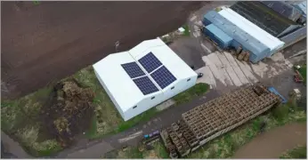  ?? ?? The Angus farm has 168 solar panels