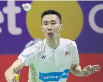  ??  ?? Malaysia’s Lee Chong Wei plays at the Indonesia Open in July.