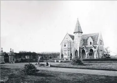  ??  ?? The Old Cemetery in Canterbury Road, Ashford, as it looked in 1864