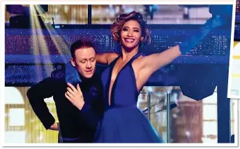  ??  ?? BACK IN THE OLD ROUTINE: The pair are reunited on last night’s episode of Strictly