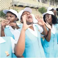  ?? FILE ?? Students of Wolmers High having a peaceful protest against Child abuse at Heroes Circle last year.
