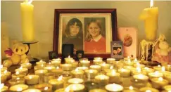  ?? FilePHOTO: Scott Barbour/Getty Images ?? Candles are lit in remembranc­e of Holly Wells and Jessica Chapman inside St Andrew’s Church on August 18, 2002 in Soham, Cambridges­hire, England