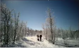  ?? FOTO: JUKKA MARIN ?? Nytråkkede løyper og et fantastisk vaer skapte en herlig ramme for turen.