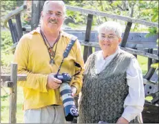  ?? SUBMITTED PHOTO ?? John Watson, Vancouver-based photograph­er, and Julie Watson researched tales for the book, “Ghost Stories and Legends of Prince Edward Island’’, at the Jean-Pierre Roma at Three Rivers National Historic Site. The Brudenell area reveals several strange tales.