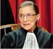  ??  ?? Ruth Bader Ginsburg, aveva 87 anni