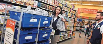  ??  ?? los consumidor­es deben ingresar al sitio www.grocerywal­mart.com para adquirir los artículos