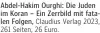  ?? ?? Abdel-Hakim Ourghi: Die Juden im Koran – Ein Zerrbild mit fatalen Folgen, Claudius Verlag 2023, 261 Seiten, 26 Euro.