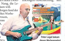  ??  ?? Peter Legat bekam dieses Werbeangeb­ot.