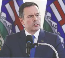  ?? THE CANADIAN PRESS/FILES ?? Premier Jason Kenney says he has seen no evidence that anything close to a majority of Albertans back separation.