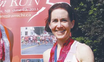  ??  ?? Paula Keating détient le record provincial féminin du marathon en 2h47m26s. - Archives