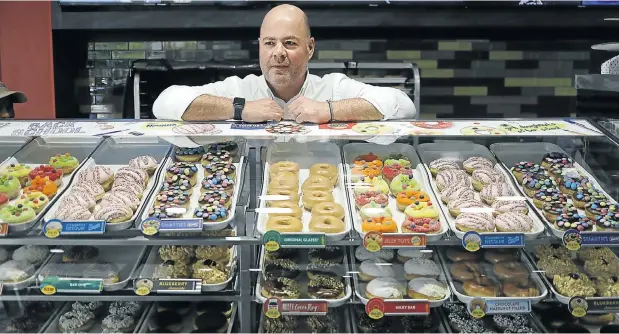  ?? Picture: Alon Skuy ?? Krispy Kreme SA managing director Gerry Thomas at the brand’s store in Rosebank, Johannesbu­rg.