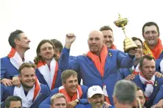  ??  ?? All 12 members on Thomas Bjorn’s side registered a point in the Ryder Cup triumph. - AFP Photo