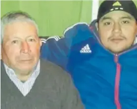  ?? ?? Asesinados. Teodoro (59) y Juan (29) resistiero­n el asalto.