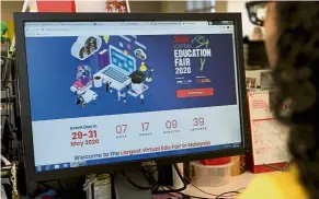  ??  ?? Coming soon: a participan­t registerin­g for the inaugural Star Virtual Education Fair which will feature the biggest selection of exhibitors under one virtual roof.