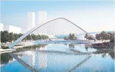  ?? WATERFRONT TORONTO ?? The Equinox Bridge will link future neighbourh­oods like Quayside to the new housing and green space planned for what’s dubbed Villiers Island.