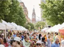  ??  ?? Market Square is a gathering place in Knoxville’s vibrant downtown.