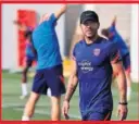  ??  ?? Simeone, en un entrenamie­nto.