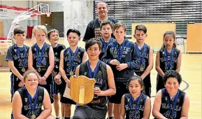  ?? SUPPLIED ?? The winning Manaia Primary School Basketball Team.