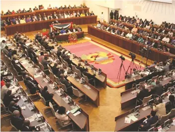  ?? DR ?? Deputados moçambican­os falaram sobre o Estado da Nação na abertura do ano parlamenta­r