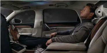  ?? FOTO: VOLVO ?? Kinesiske kunder kan inden laenge opleve Nordlys, mens de sidder på bagsaedet af deres nye Volvo.