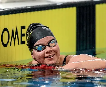  ?? PHOTO: BW MEDIA ?? Paralympia­n swimming star Mary Fisher is takng on a new sporting challenge