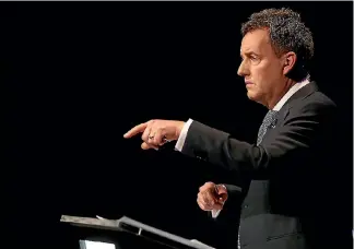  ?? PHOTO: GETTY IMAGES ?? Neutrality was in the spotlight when a petition opposing Mike Hosking as host of the TV1 leaders’ debate attracted thousands of signatures.