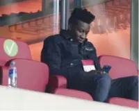  ?? FOTO ISOPIX ?? André Onana, de Ajaxkeeper die een jaar schorsing kreeg. Te lang, vindt de internatio­nale spelersvak­bond.