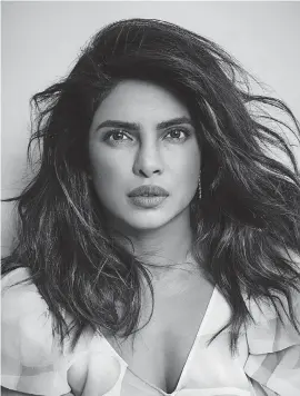  ??  ?? “I really want to be able to see South Asian stories in global entertainm­ent in Hollywood,” says Priyanka Chopra.
