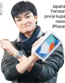  ??  ?? Japanac Yamaura prvi je kupac novog iPhonea
