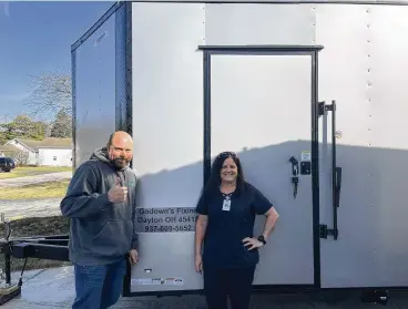  ?? CONTRIBUTE­D Fixins. The ?? Darke County natives Matt and Kendra Godown are entering their third food truck season with Godown’s couple started the business in the fall of 2020 because of Matt’s love for cooking.