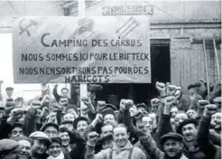  ??  ?? Filmé en 1936, monté et commenté a posteriori, Grèves d’occupation fut un des films les plus diffusés dans les circuits militants du Front populaire