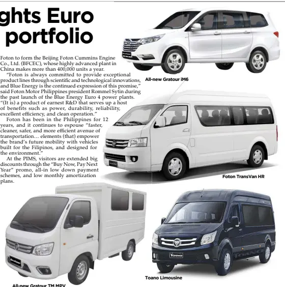  ?? All-new Gratour TM MPV Toano Limousine Foton TransVan HR ??