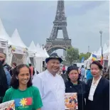  ?? ?? Sarthou represents the Philippine­s among 42 other countries that participat­ed at the Village Internatio­nal de la Gastromoni­e in Paris, France in 2022.