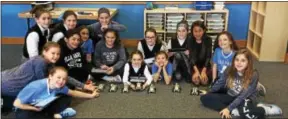  ??  ?? Students in Villa Maria Academy’s Fifth Grade were introduced to new LEGO WeDo 2.0 wireless robot kits.
