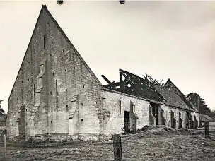  ?? ?? The Bredon barn after the fire