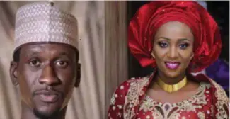  ??  ?? The deceased, Bilyamu Bello and his wife, Maryam Sanda