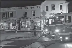  ?? CARLA ALLEN ?? A fire at 350 Main St. on Nov. 29 was contained to the second level.