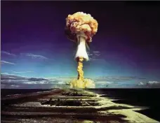  ??  ?? Atomic Hobo: investigat­ing the “eeriness and terror of nukes”