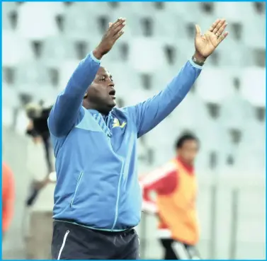  ??  ?? Sundowns coach Pitso Mosimane during the PSL match against Ajax at Cape Town Stadium this week.