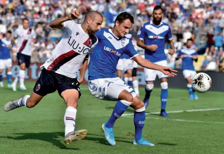  ?? Speciale ?? È stato lui il giocatore decisivo anche di questa partita contro il Brescia, Rodrigo Palacio, 38 anni e non sentirli neanche nell’afa di ieri