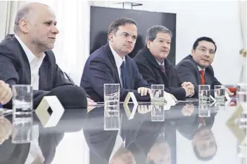  ?? FOTO: ATON ?? ►► Los presidente­s de la Nueva Mayoría.