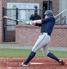  ??  ?? Bryce Bird hit a solo homerun in Heritage’s 14-1 win at Signal Mountain on Saturday. The Generals will face Gilmer in a three-game series this week. (Catoosa County News file photo/Scott Herpst) Heritage 14, Signal Mountain 1