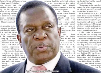  ??  ?? Vice-President Emmerson Mnangagwa