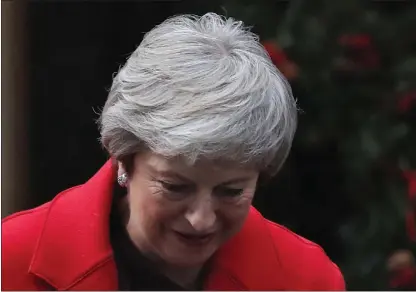  ?? FOTO: AP/TT/FRANK AUGSTEIN ?? Theresa May kan komma att utsättas för sin hårdaste prövning hittills som premiärmin­ister de kommande dagarna.