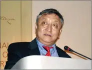  ?? PHOTO: VIJAY KRANTI ?? Lodi Gyari at Internatio­nal Tibet Support Groups conference in Brussels in 2007.