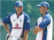  ??  ?? Critics: Michael Vaughan, left, and Nasser Hussain