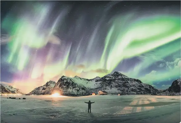  ??  ?? The stunning Northern Lights in Iceland topped the table (photo: Shuttersto­ck/Mumemories)