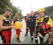  ?? (Photo Franz Chavaroche) ?? Le commandant Jean Giudicelli a pris en main les opérations de secours dans la Vésubie, qui ont sauvé de nombreuses vies.